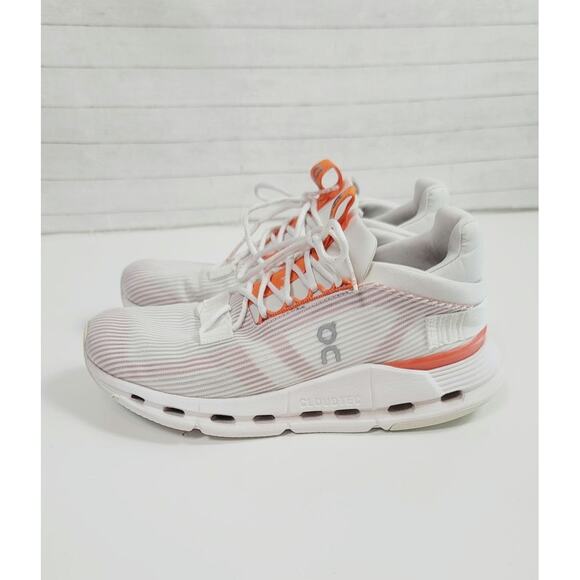 On Running Shoes - ON CloudNova Void Sneakers in “Undyed White Flame”, sz 7